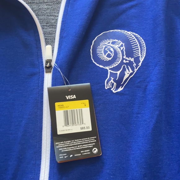 New Throwback LA Rams track jacket - Picture 3 of 4